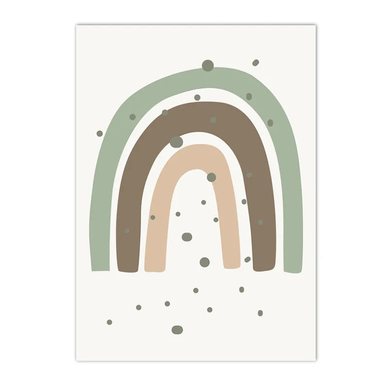 Personalized Rainbow Lion Canvas Print