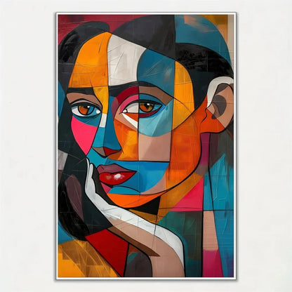 Cubist figures abstract Picasso-style canvas wall art