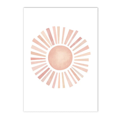 pink “you are my sunshine” with hearts and sun kids canvas wall art