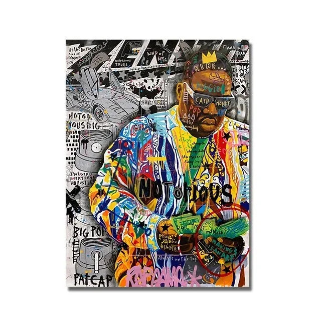 Banksy & Gustav Klimt Graffiti Canvas