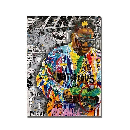 Banksy & Gustav Klimt Graffiti Canvas