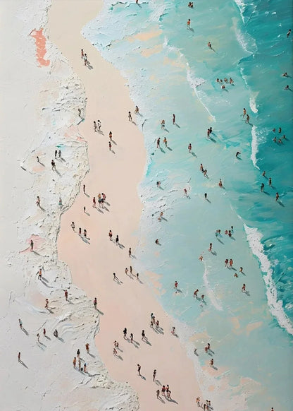 Nordic Summer Beach Canvas