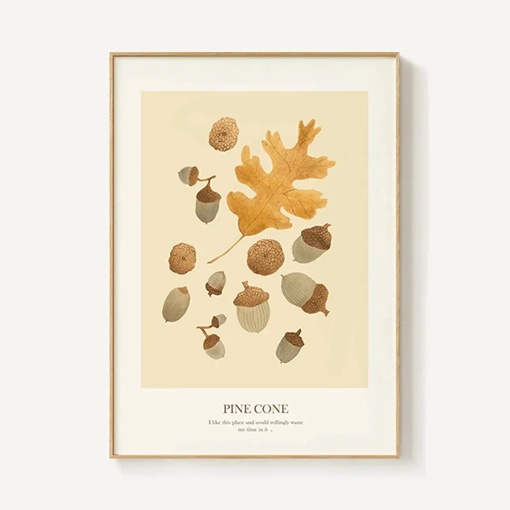 Nordic Leaf Canvas Print