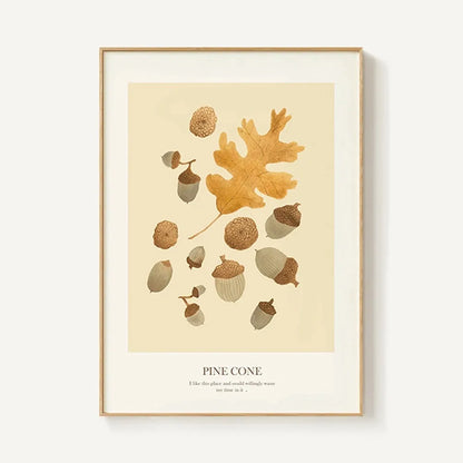 Nordic Leaf Canvas Print