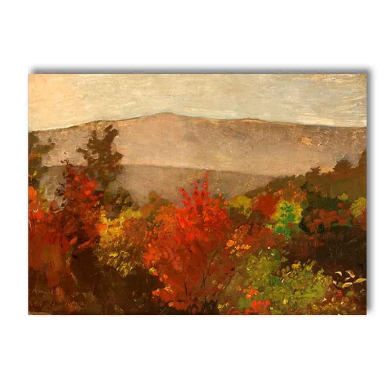 hello fall pumpkin and autumn leaves seasonal canvas