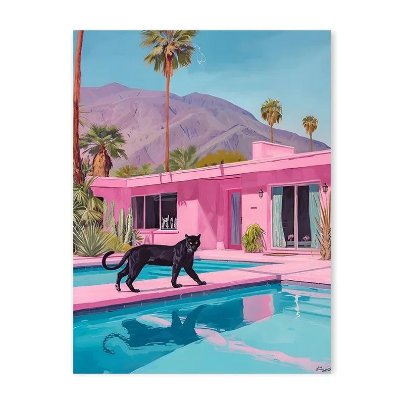 Colorful Bathtub Animals Canvas Print