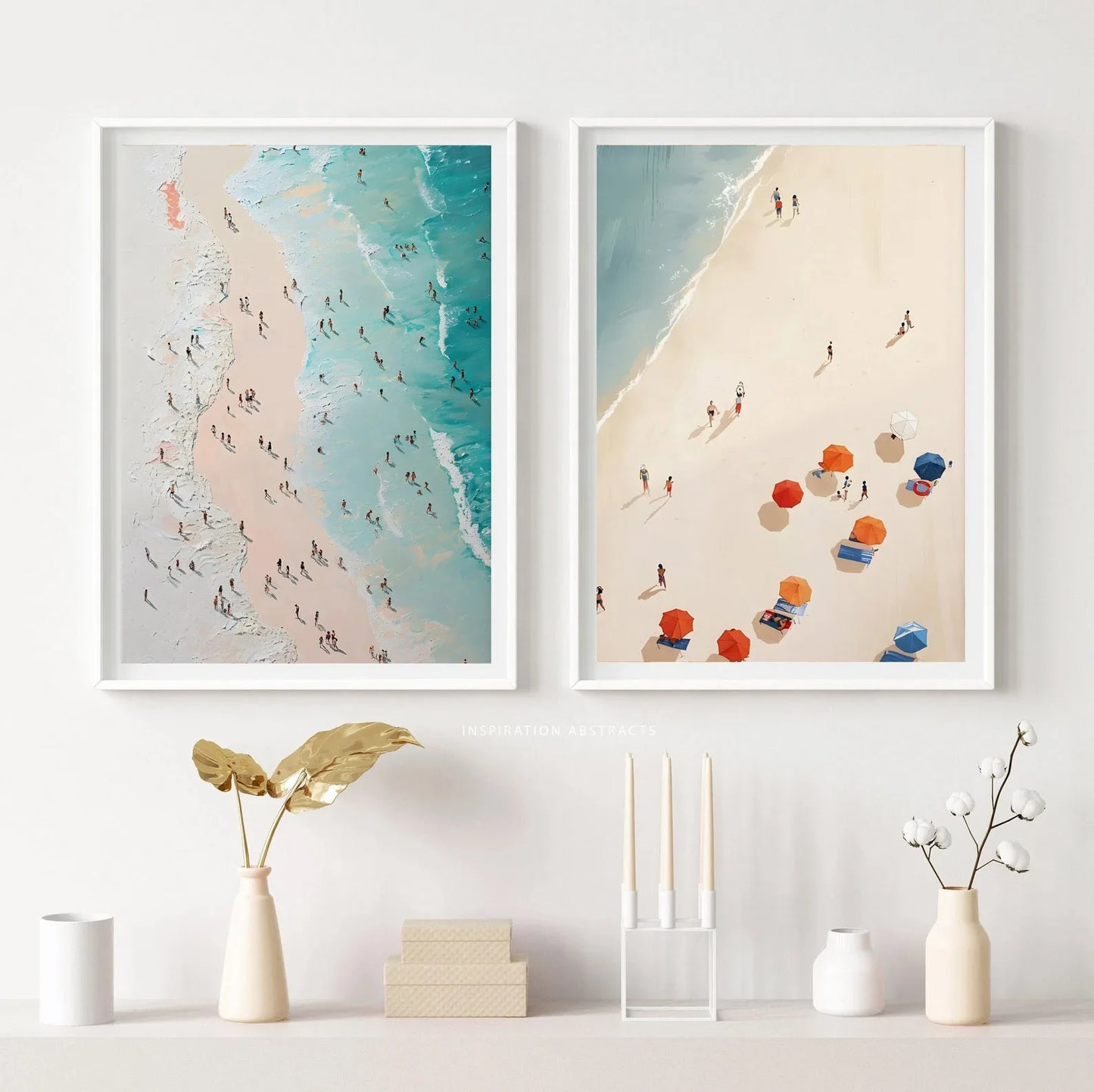 Nordic Summer Beach Canvas