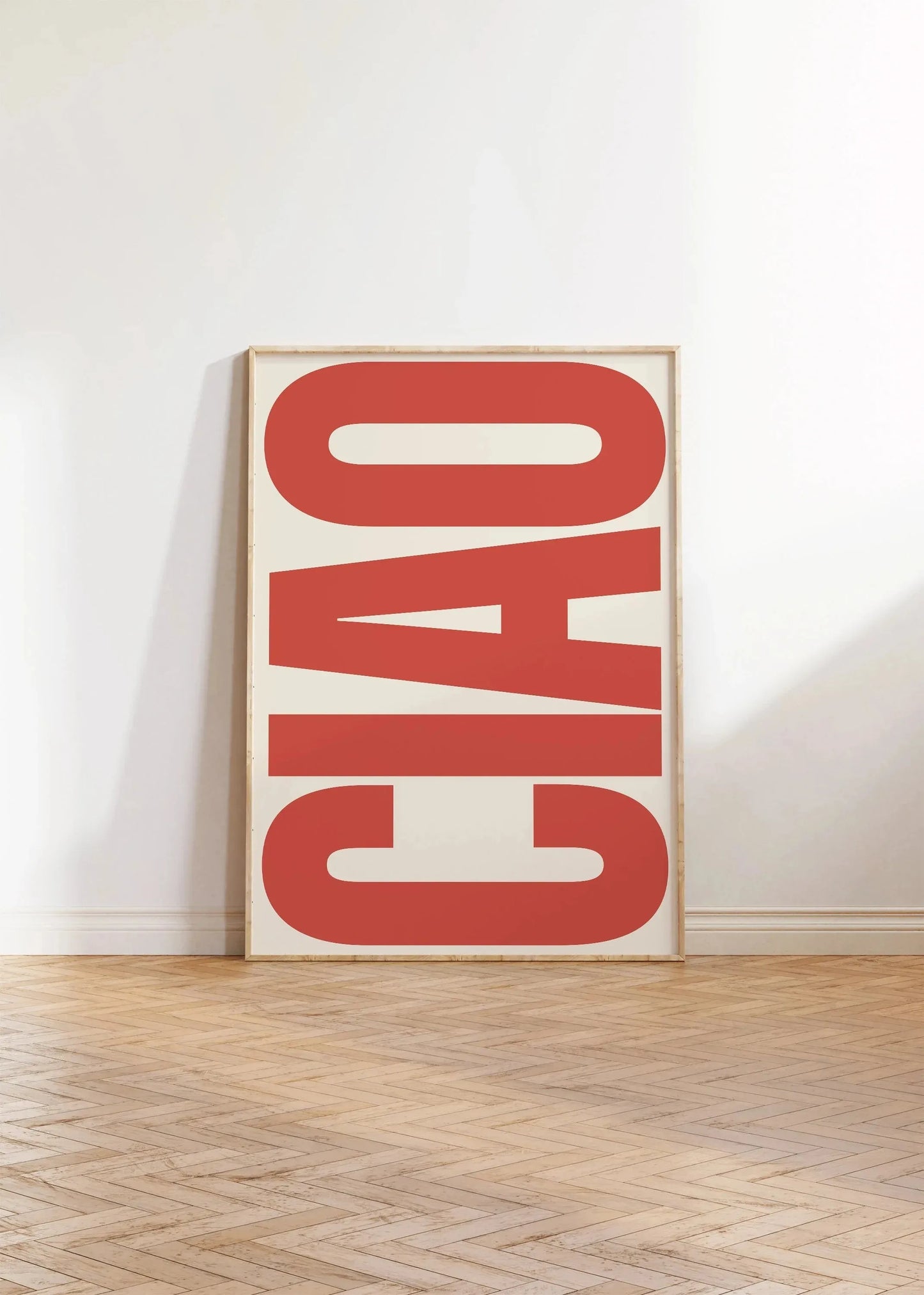 Retro Typography OH HI & CIAO Canvas Print