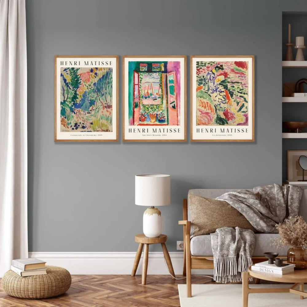 Henri Matisse Inspired Prints - Set of 3