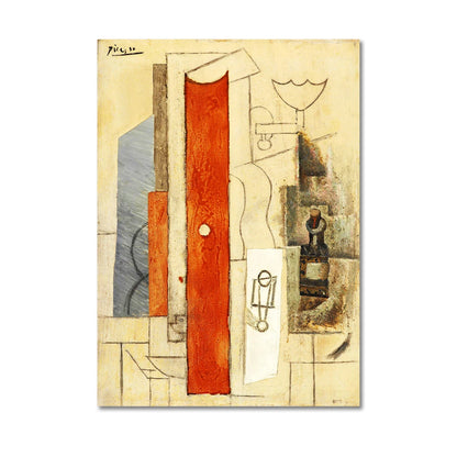 Pablo Picasso Collage Guitar Canvas