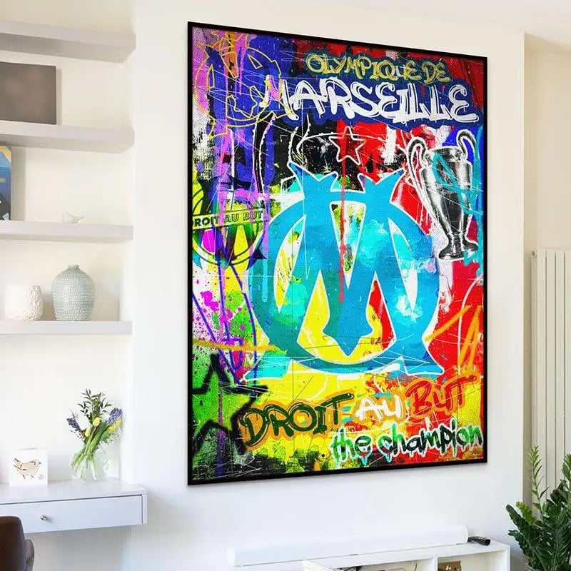 Olympique Graffiti Tribute Poster
