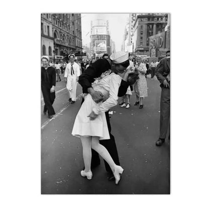 black and white vintage canvas with record camera and typewriter