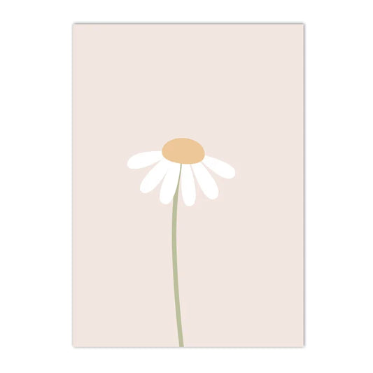 Personalized Pink Daisy Canvas Print