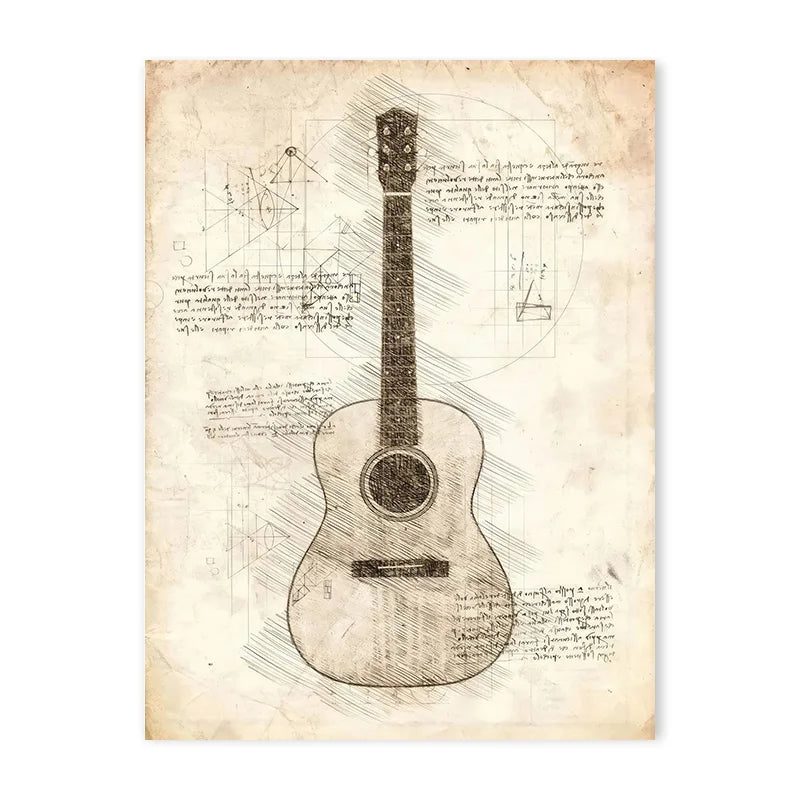 Vintage Sketch Gaming Blueprint Prints Collection