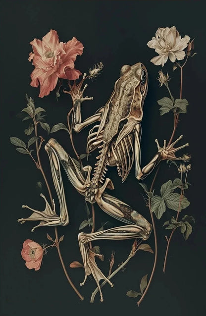 Floral Gothic Canvas Prints