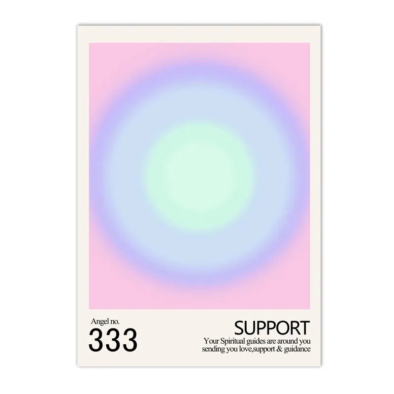 gradient aura angel numbers 666 777 888 spiritual canvas