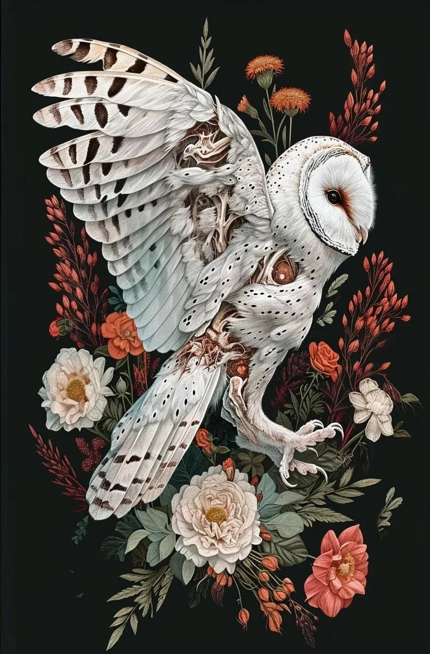 Floral Gothic Canvas Prints