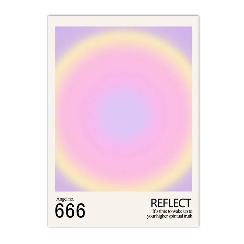 gradient aura angel numbers 666 777 888 spiritual canvas