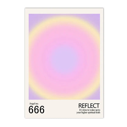 gradient aura angel numbers 666 777 888 spiritual canvas