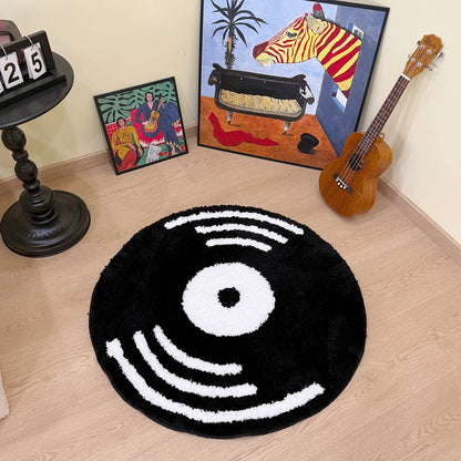 Vinyl Record Tufted Rug