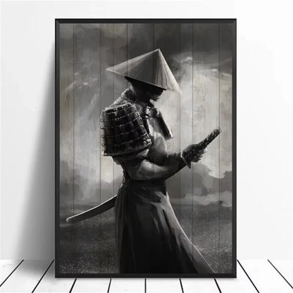 Japanese Vintage Samurai Canvas