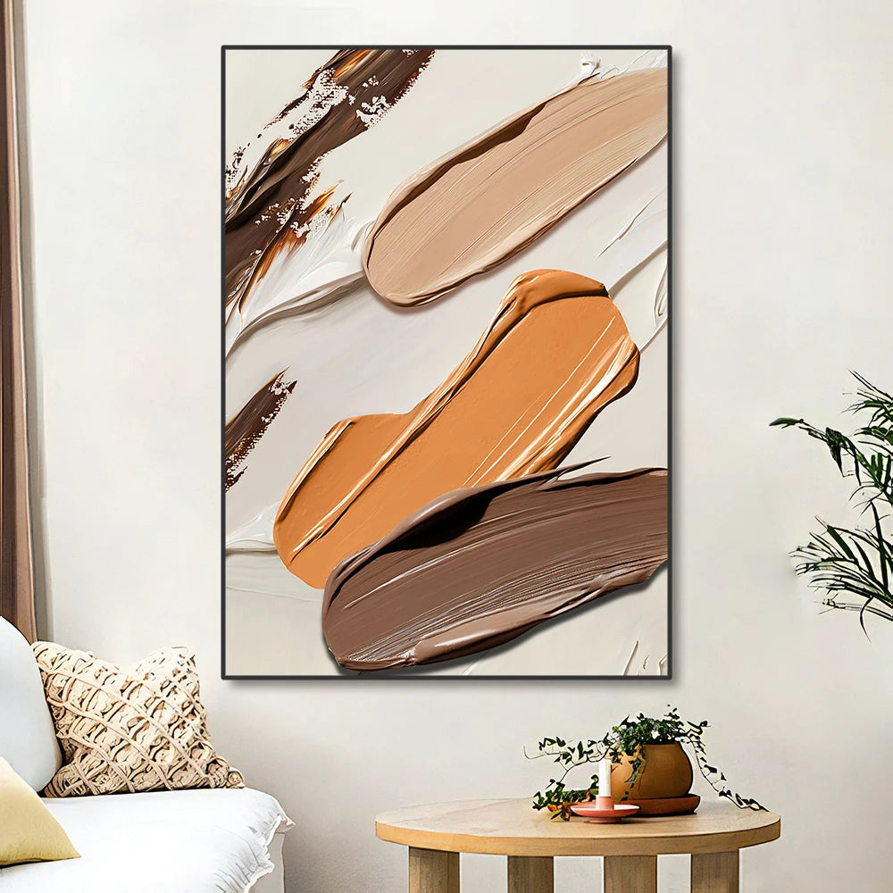 vintage kraft style oil poster unframed canvas wall art