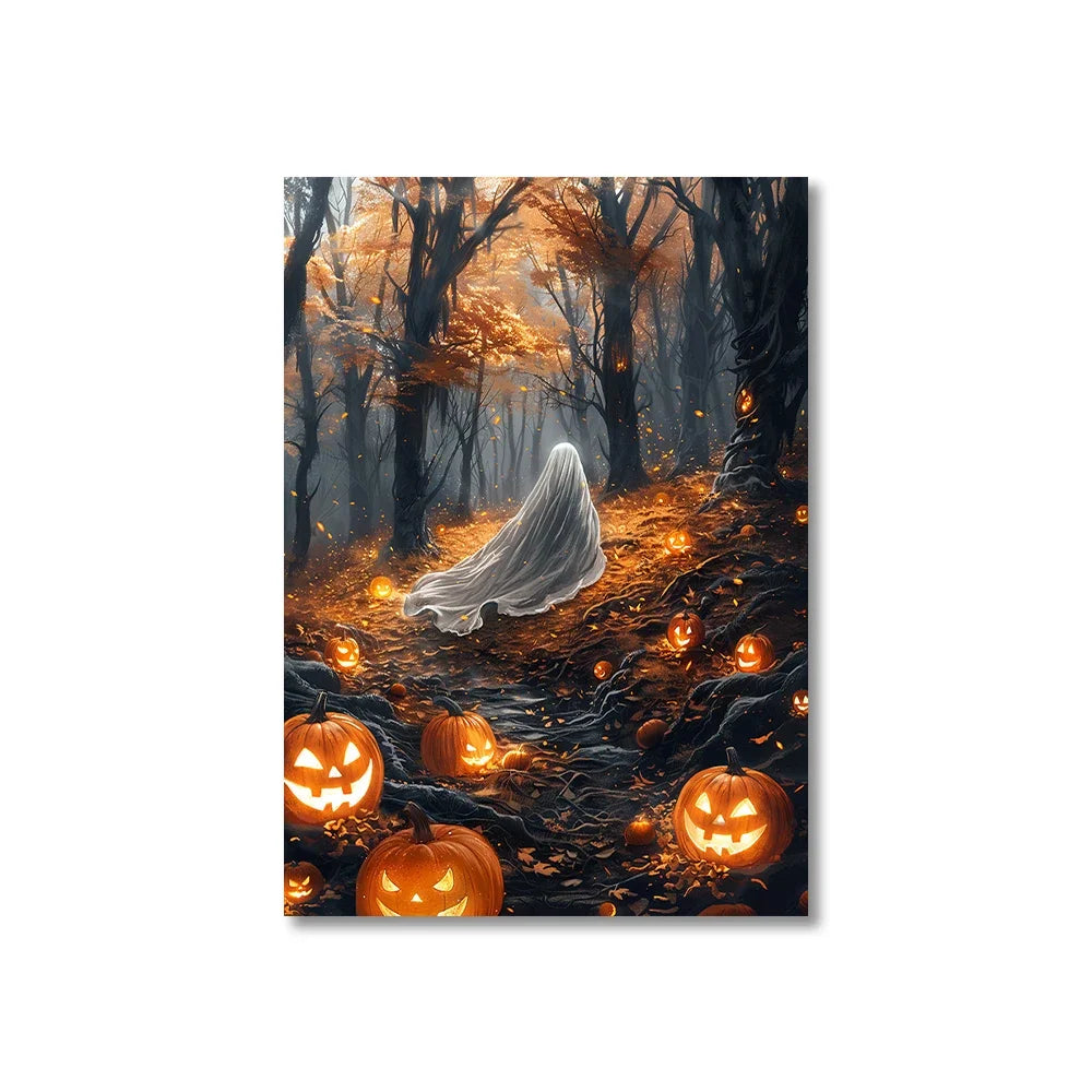 Cute Halloween Ghost Canvas Print