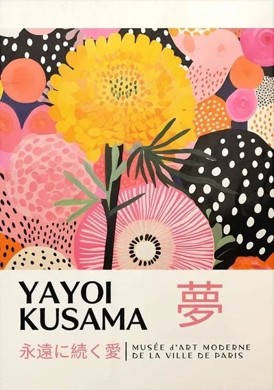 Yayoi Kusama Dream Flowers Canvas