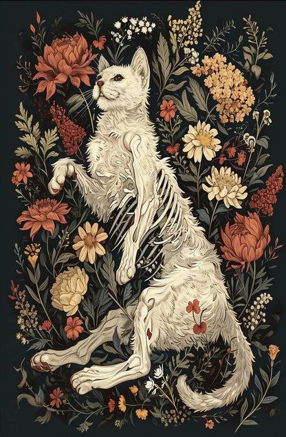 Floral Gothic Canvas Prints