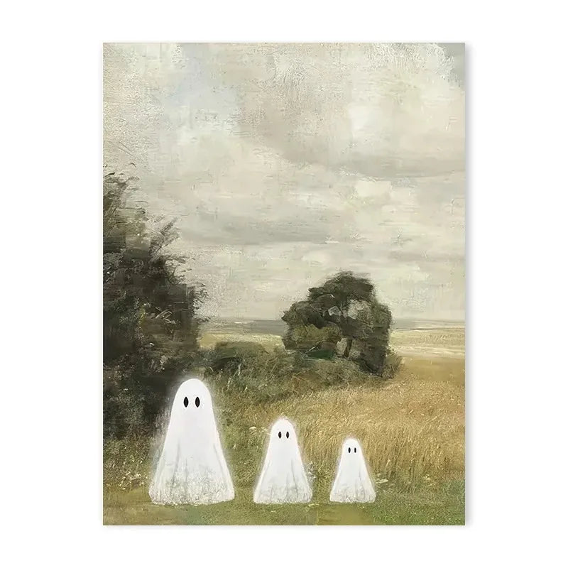 Vintage Autumn Farmhouse Canvas Print