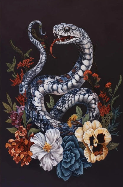 Floral Gothic Canvas Prints