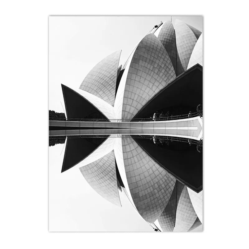 Black and White World Cities Canvas Print