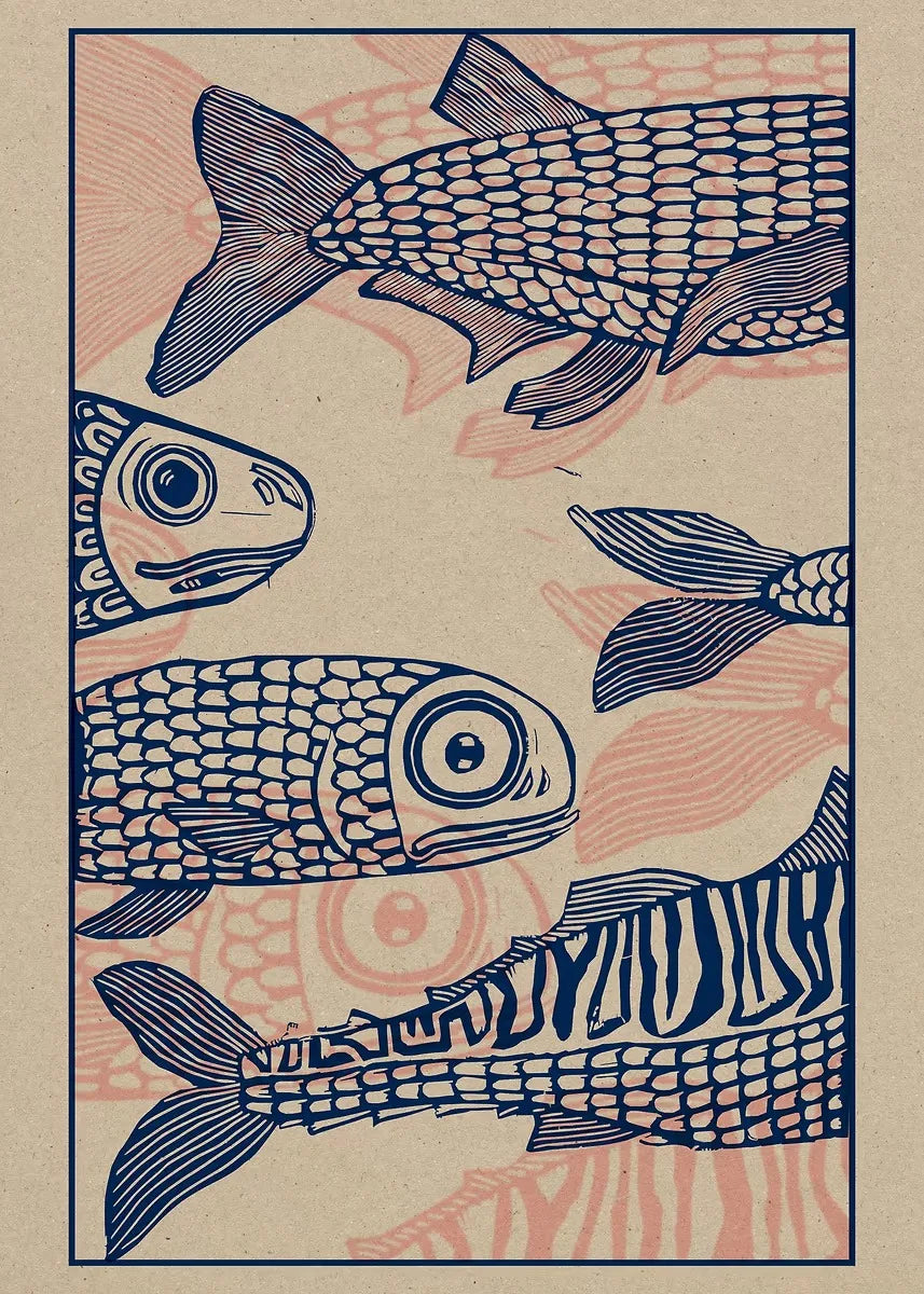 Japanese Animal Variety Canvas Print