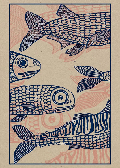 Japanese Animal Variety Canvas Print