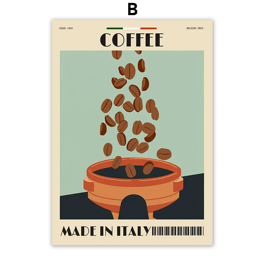 Italian Espresso Coffee Pot Canvas Print