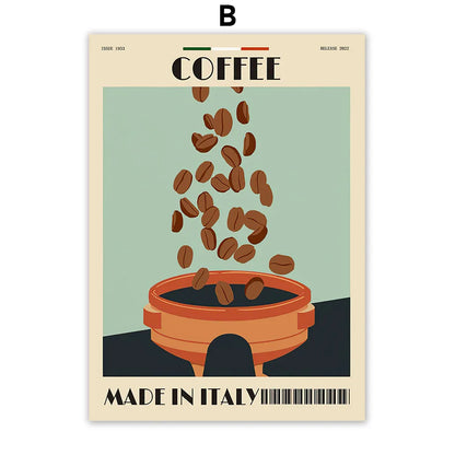 Italian Espresso Coffee Pot Canvas Print