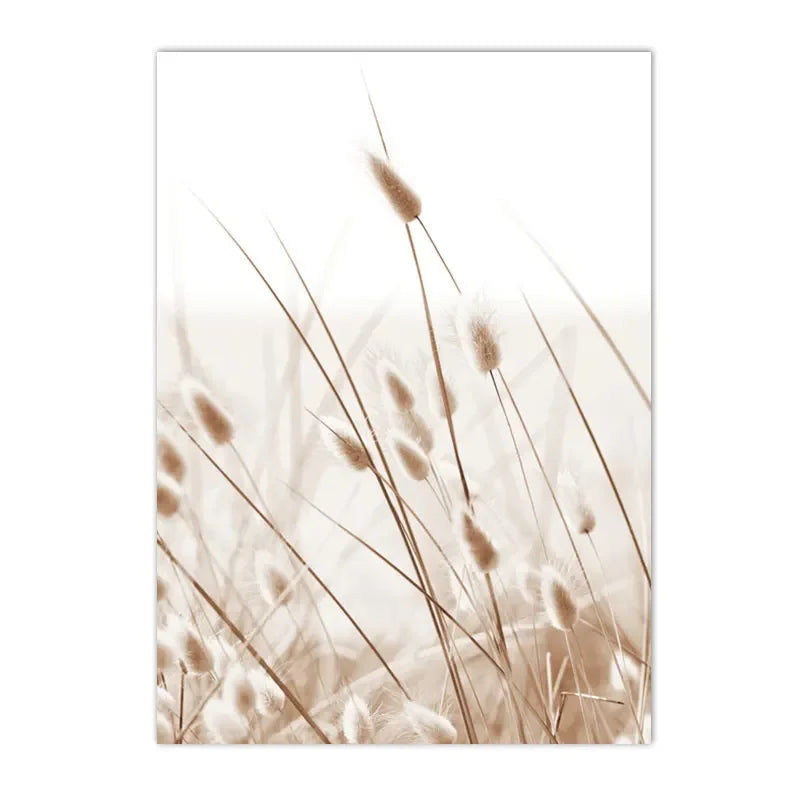 coastal beach with reef and gentle sea waves Nordic canvas wall art