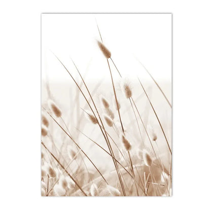 coastal beach with reef and gentle sea waves Nordic canvas wall art