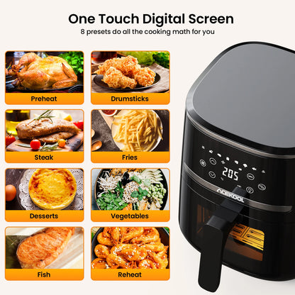5-Quart Digital Air Fryer - Black