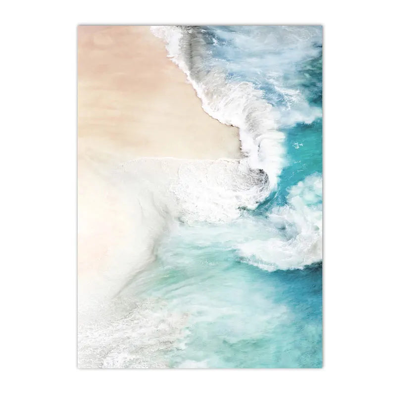 Ocean Beach Seagull & Starfish Canvas Print