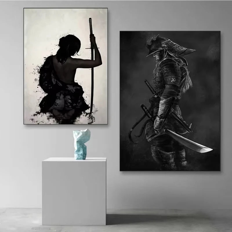 Japanese Vintage Samurai Canvas