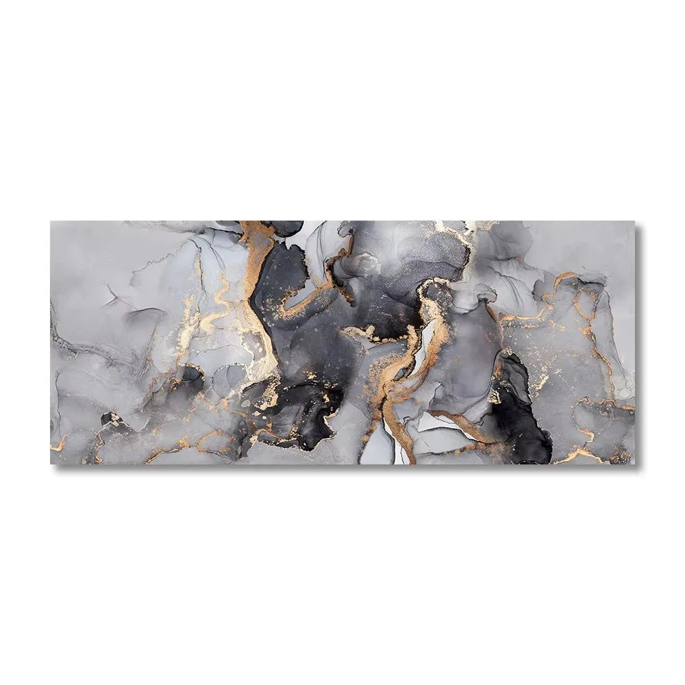 frameless modern abstract canvas with bark texture effect