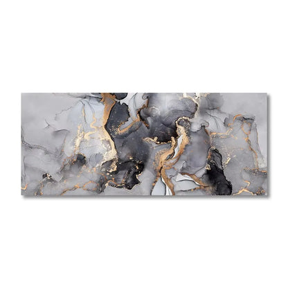 frameless modern abstract canvas with bark texture effect