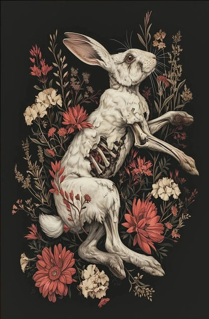 Floral Gothic Canvas Prints