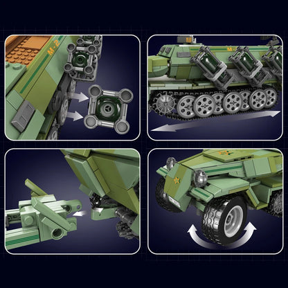 Kids Military Tank Model Building Set