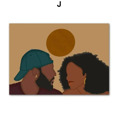 Cultural Hair Representation Art Canvas