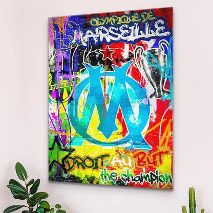 Olympique Graffiti Tribute Poster