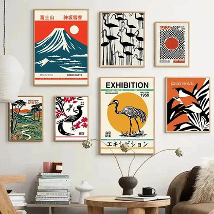 Vintage Japanese Canvas Prints Collection