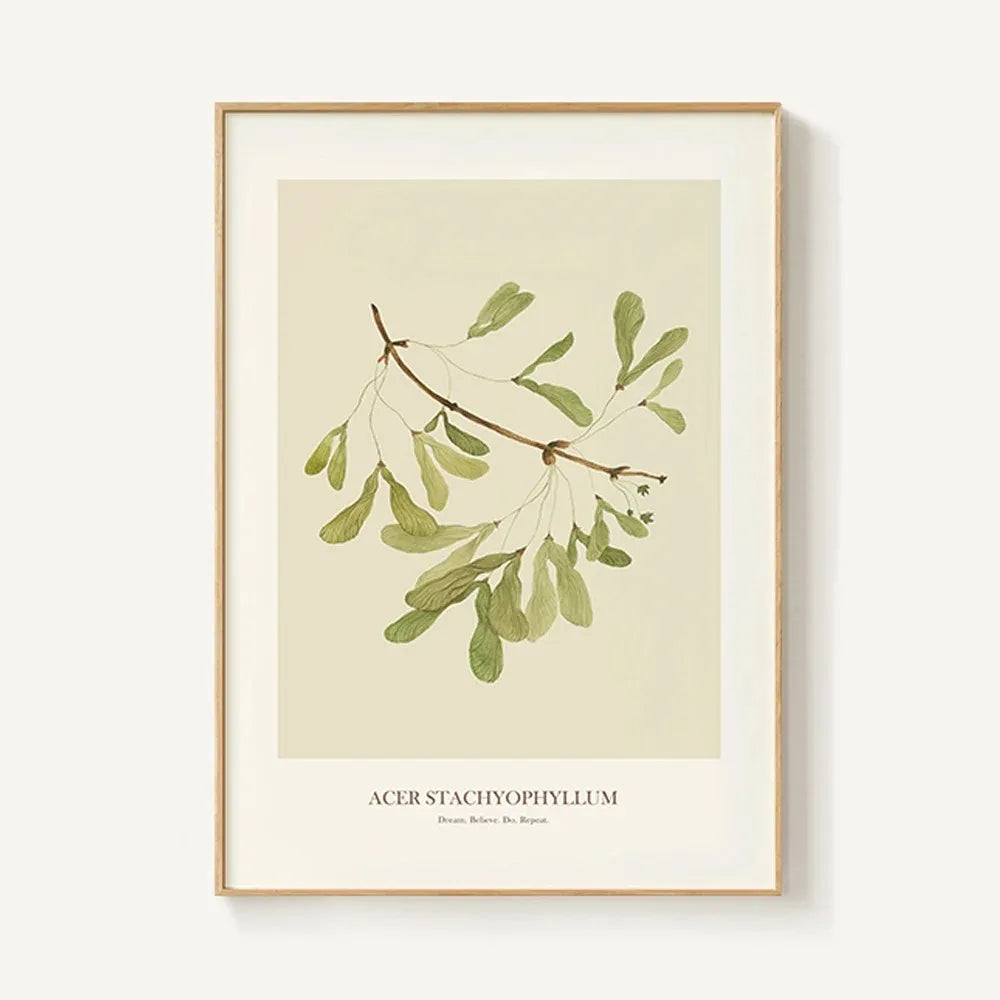 Nordic Leaf Canvas Print