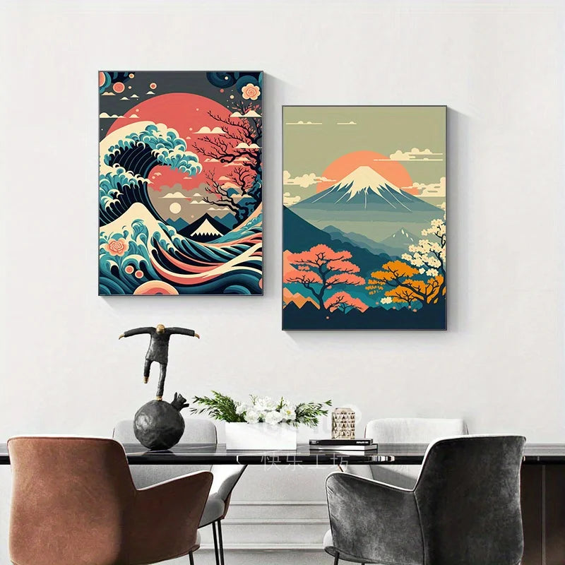 Hokusai Inspired Japanese Prints